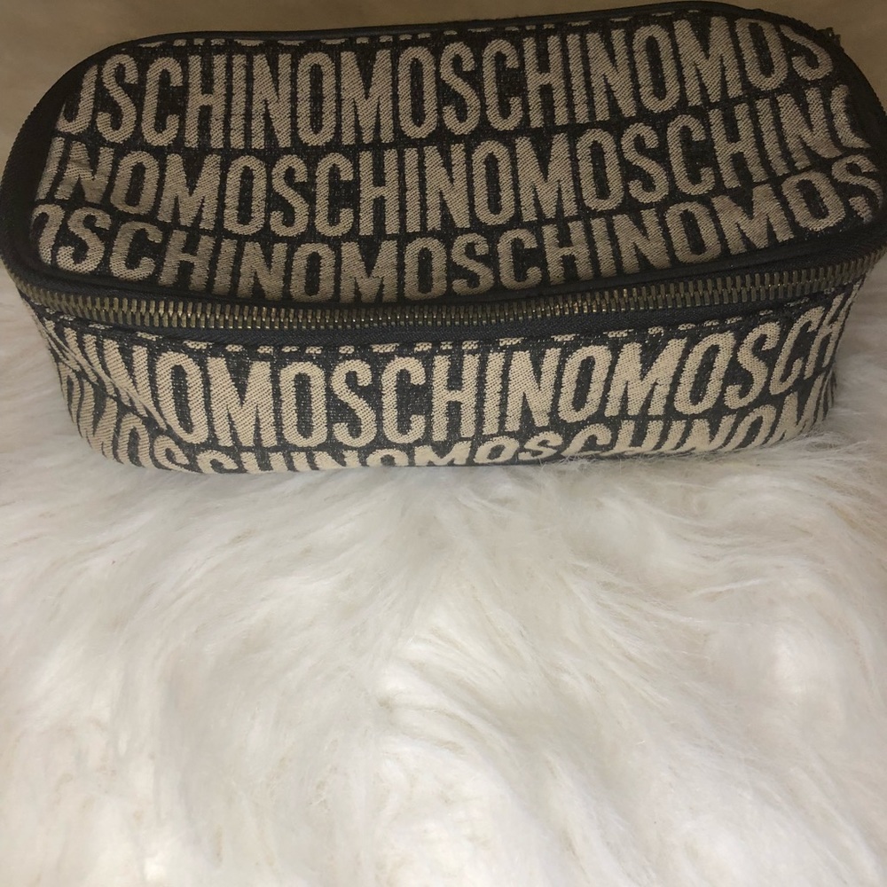 Moschino Jacquard Makeup Bag Case